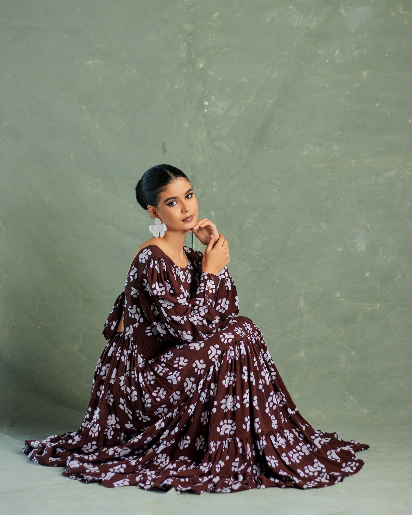 Kiara flounce dress